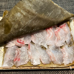 函館昆布の真鯛昆布締め